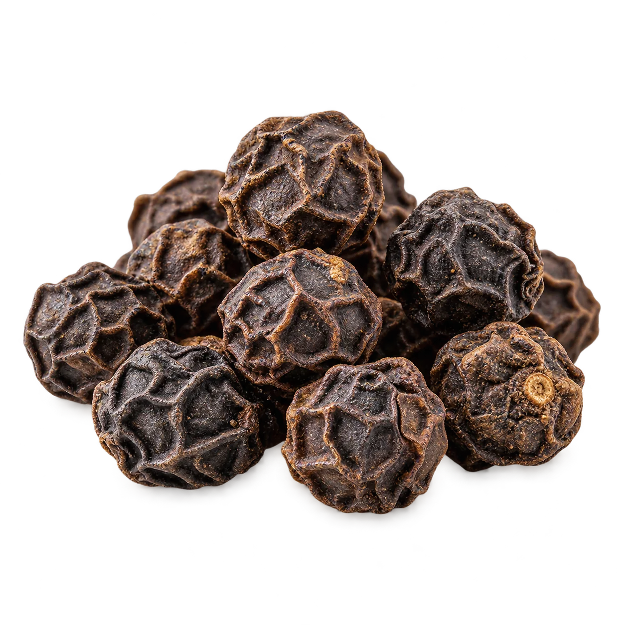 Whole black peppercorns, the source of BioPerine