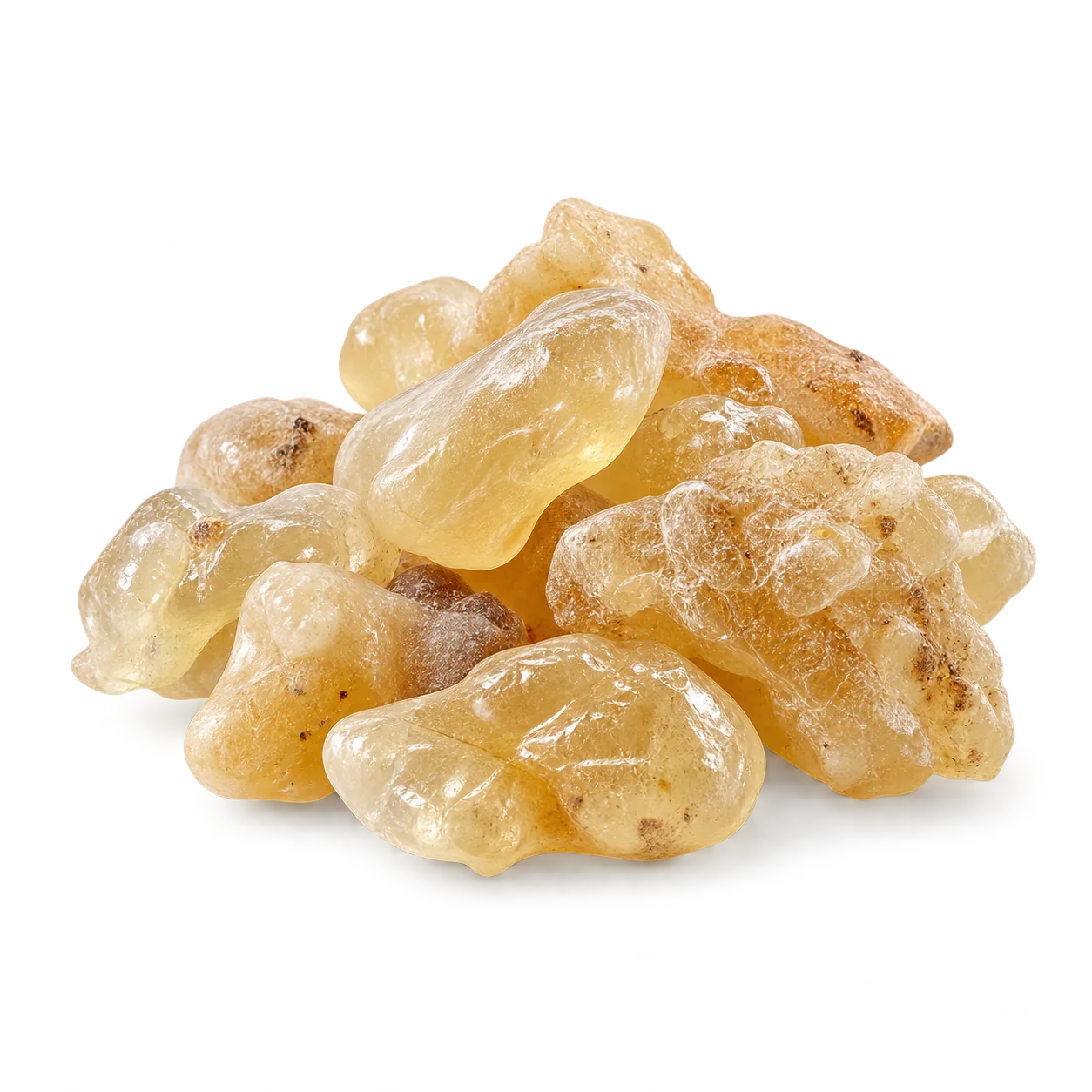 Translucent Boswellia resin tears